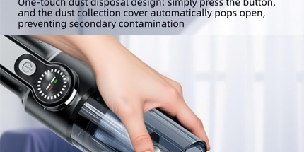 Black and Grey Cordless Handheld Vacuum Cleaner 17000Pa High Suction Portable Rechargeable 5 in 1 Car Home Cleaning Device Multi Function Dust Removal Tool Lightweight Easy Clean ECO MAX Modes