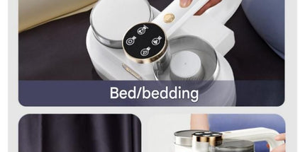 White Handheld Cordless Dust Mite Vacuum Cleaner LED Sanitizing Mattress Cleaner Dual Cup Separation Strong Suction 9000Pa Anti Allergen Home Winter Deep Cleaning Clean Portable