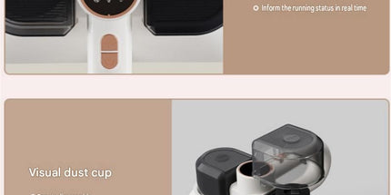 White Wireless Handheld Mite Remover Vacuum - Dual Cup Strong Suction UV Sterilization High Frequency Tapping Portable Bed Sofa Cleaner for Home