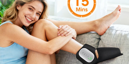 Air Compression Heated Foot Massager, Sole & Ankle Dual Zone Kneading with 4 Intensities, 4 Temp and 3 Airbag Massage Modes - Cordless USB Rechargeable and 360°Wrap Around Design for Home Relaxation Gift & Pain Relief Therapy