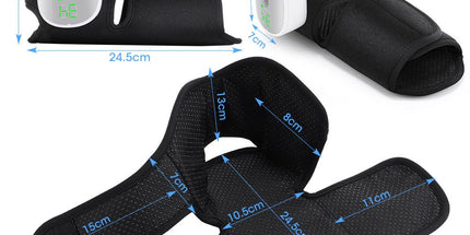 Air Compression Heated Foot Massager, Sole & Ankle Dual Zone Kneading with 4 Intensities, 4 Temp and 3 Airbag Massage Modes - Cordless USB Rechargeable and 360°Wrap Around Design for Home Relaxation Gift & Pain Relief Therapy