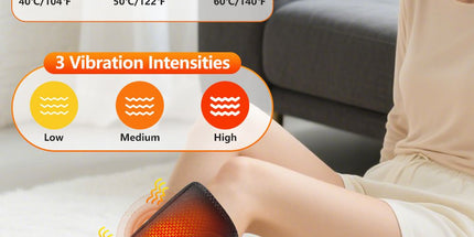 Air Compression Heated Calf Massager, with 3 Intensities, 3 Temp and 3 Airbag Massage Modes - Cordless USB Rechargeable and 360°Wrap Around Design for Home Relaxation Gift & Pain Relief Therapy