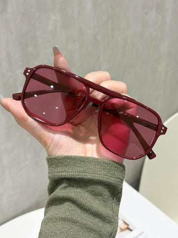 4 Pairs Y2K Style Aviator Sunglasses Set for Men and Women - UV400 Protection, PC Frame Fashion Driving Glasses Lightweight Retro Eyewear Style 2