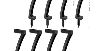 8 Pack "7" Shaped Solar Pathway Lights - Outdoor Waterproof Modern LED Landscape Stake Lights with Auto Dusk-to-Dawn Sensor for Garden Yard Walkway & Lawn Tyack eCommerce Solutions
