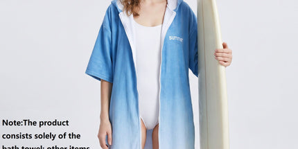 2 pack Quick Dry Microfiber Surf Poncho Towel（Style 1）-  Hooded Changing Robe with Zipper - Lightweight Beach Wrap for Swimming Travel Tyack eCommerce Solutions