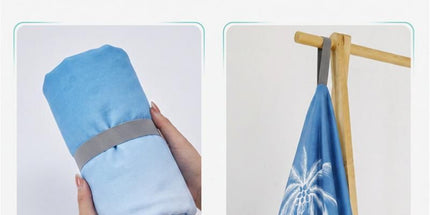 2 pack Quick Dry Microfiber Surf Poncho Towel（Style 1）-  Hooded Changing Robe with Zipper - Lightweight Beach Wrap for Swimming Travel Tyack eCommerce Solutions