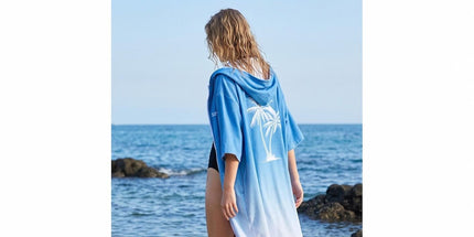 2 pack Quick Dry Microfiber Surf Poncho Towel（Style 2）-  Hooded Changing Robe with Zipper - Lightweight Beach Wrap for Swimming Travel Tyack eCommerce Solutions