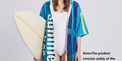 2 pack Quick Dry Microfiber Surf Poncho Towel（Style 5）-  Hooded Changing Robe with Zipper - Lightweight Beach Wrap for Swimming Travel Tyack eCommerce Solutions