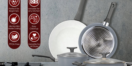 8 Pcs Clevinger Non-Stick Cookware Set