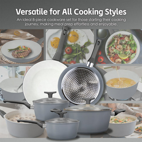 8pc Clevinger Non-Stick Cookware Set