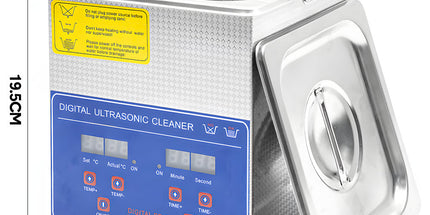 2L Ultrasonic Cleaner Lab-Grade Stainless Steel Ultrasonic Cleaning Machine Digital Heating Timer and Basket for Home and Commercial Jewellery Eyeglass