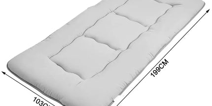 Foldable Floor Mattress Roll Up Futon Mattress Thicken Memory Foam for Bedroom Guest Room and Travel Portable Japanese Sleeping Tatami Mat 1x2m Grey