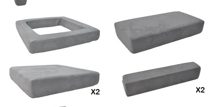17Pcs Modular Kids Play Sofa Toddler Couch High Density Foam Play Block with Washable Cover Creative Fort Building Playset for Bedroom Playroom Living Room