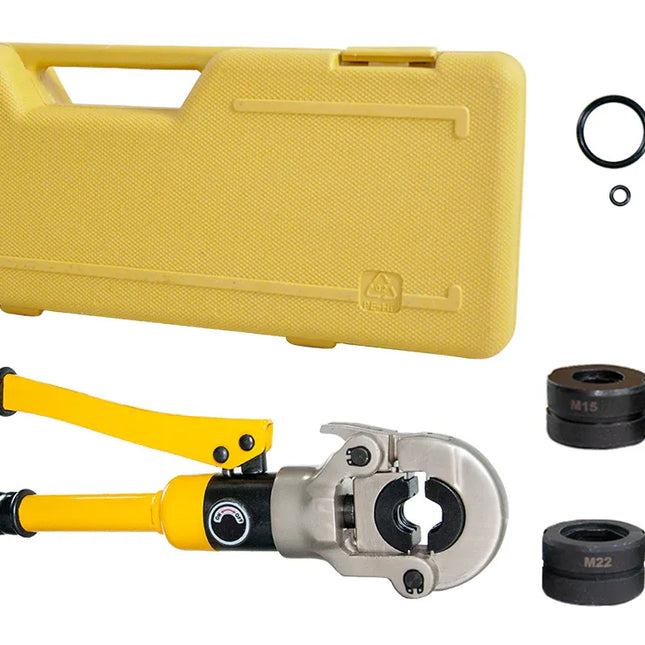 Hydraulic Pipe Crimper Plier Set Tube Plumbing Tool with Crimping Dies for Stainless Steel Pipe