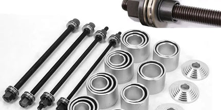 30 PCS Pull and Press Sleeve Kit 45# Steel Removal Installation Bushes Bearings Tool Kit Bush Removal Insertion Works on Most Cars and LCV HGV Engines