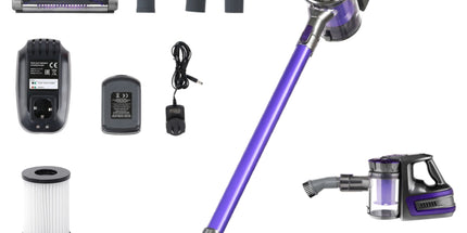 Devanti Stick Vacuum Cleaner Bagless Cordless 150W Purple