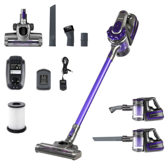 Devanti Stick Vacuum Cleaner Bagless Cordless 150W Purple