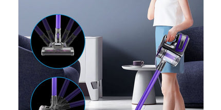 Devanti Stick Vacuum Cleaner Bagless Cordless 150W Purple