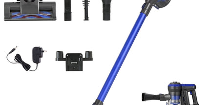 Devanti Stick Vacuum Cleaner Brushless Cordless 250W Blue