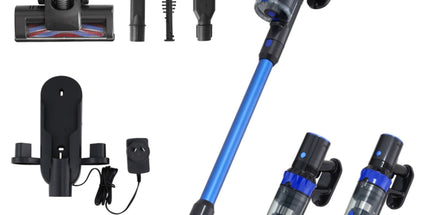 Devanti Stick Vacuum Cleaner Brushless Cordless 350W Blue