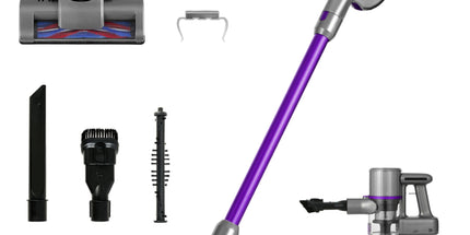 Devanti Stick Vacuum Cleaner Bagless Cordless 120W Purple