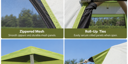 Weisshorn Inflatable Mesh Gazebo Tent, Air-Frame with Extendable Canopy Tyack eCommerce Solutions