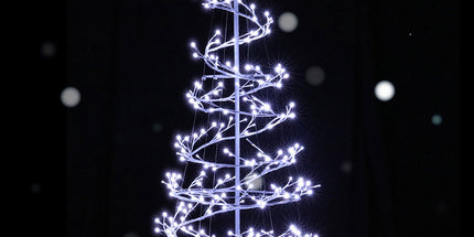 Jingle Jollys Christmas Tree 1.8M 6FT LED Xmas Decoration Cold White Lights