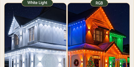 Jingle Jollys 30M Christmas Permanent Outdoor Lights Smart Eaves String App Control Decoration 72LED