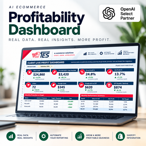 AI Ecommerce Profitability & Intelligence Dashboard